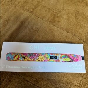 CHI x Barbie Pink Titanium Hairstyling Iron NWT